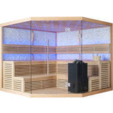 AWT Sauna B1101 XL Hemlock 250x250 9kW EOS BiO-Cubo